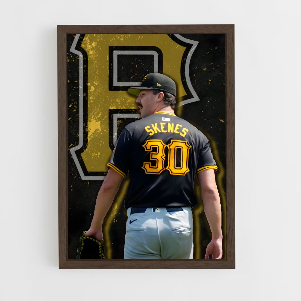 Poster Paul skenes – affiche Baseball (vue 5)